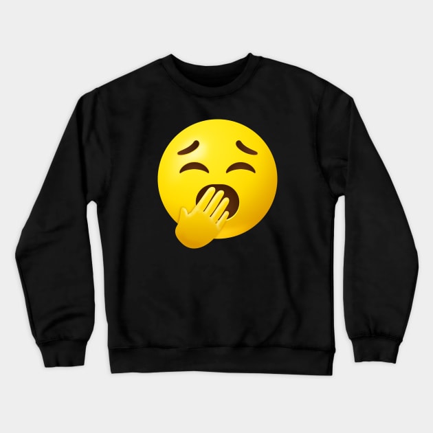 Yawning face emoji Crewneck Sweatshirt by Vilmos Varga